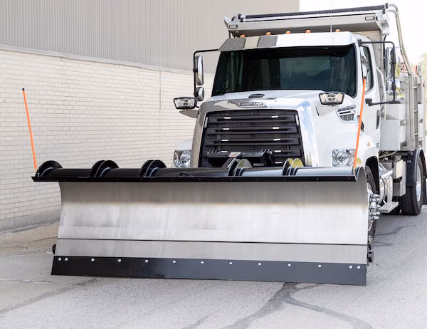 2025 Buyers Products Poly Municipal J-Plow - 11 Foot Blade, Swivel Adapter (1663530301) - Image 3