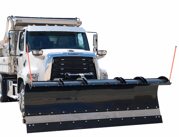 2025 Buyers Products Stainless Steel Municipal J-Plow - 11 Foot Blade (1663520301) - Image 1