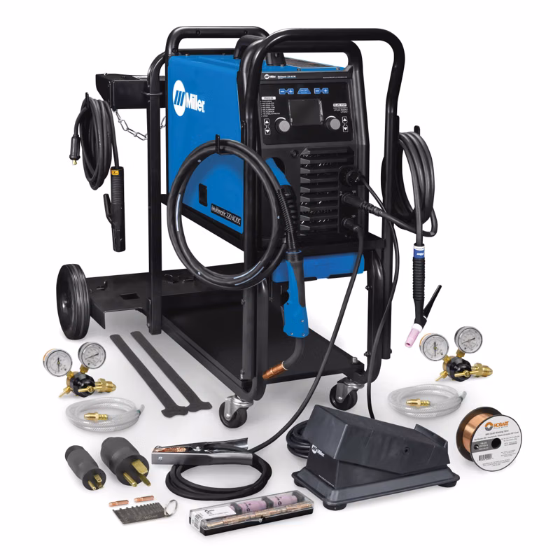 2025 Miller Electric Mfg. Multimatic® 220 AC/DC w/ Dual Cylinder Welding Cart (951000070) - Image 1